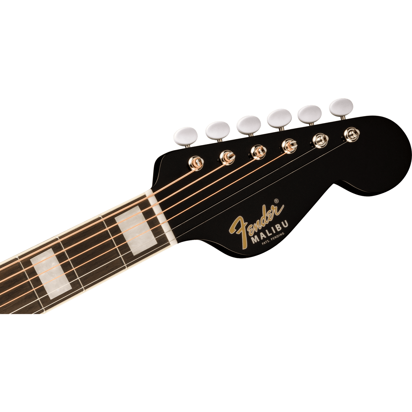 Fender California Vintage Malibu Acoustic Guitar w/Case - Black from Joondalup Music Centre 4