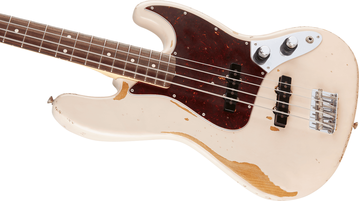 Fender Flea Jazz Bass - Roadworn - Shell Pink from Joondalup Music Centre 5