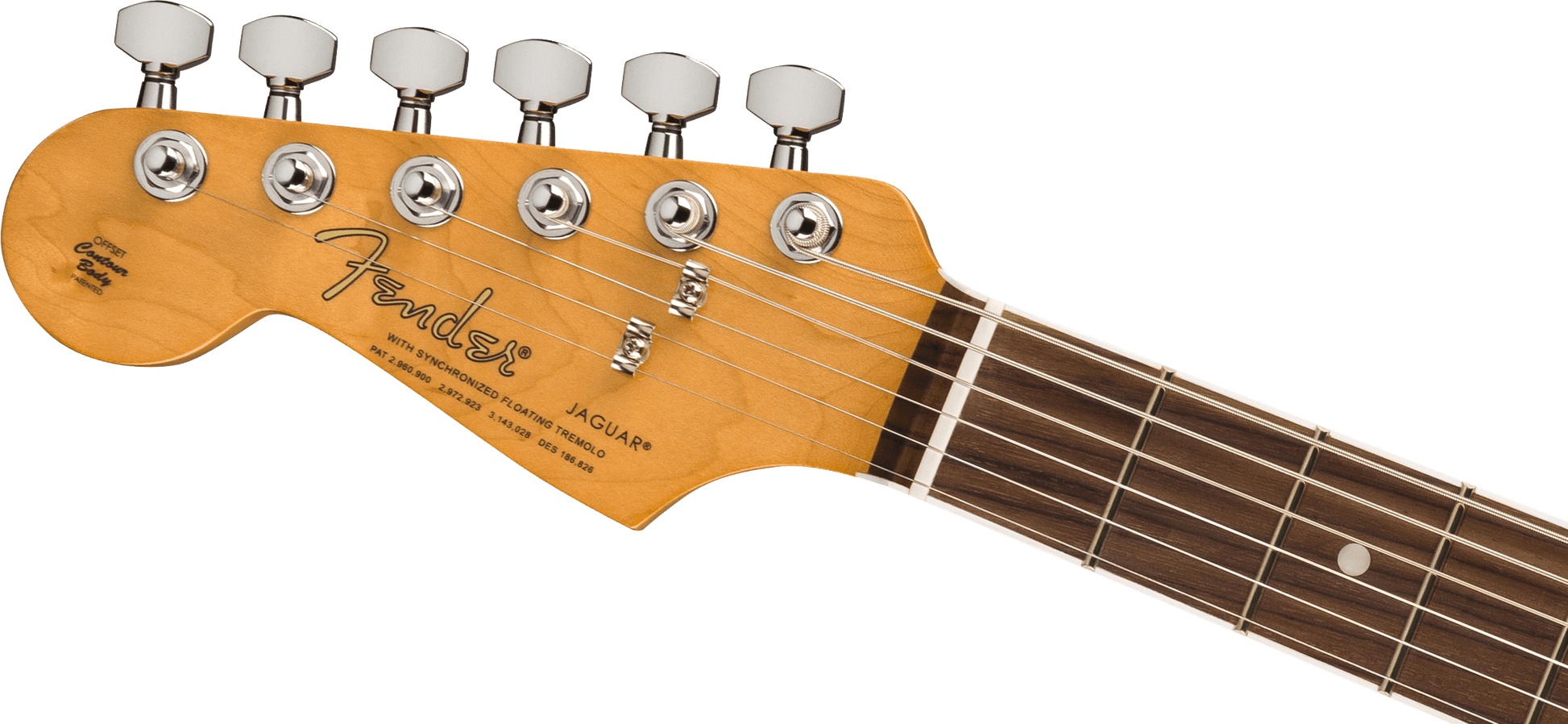 Fender Kurt Cobain Jaguar Left-Handed - 3-Color Sunburst neck