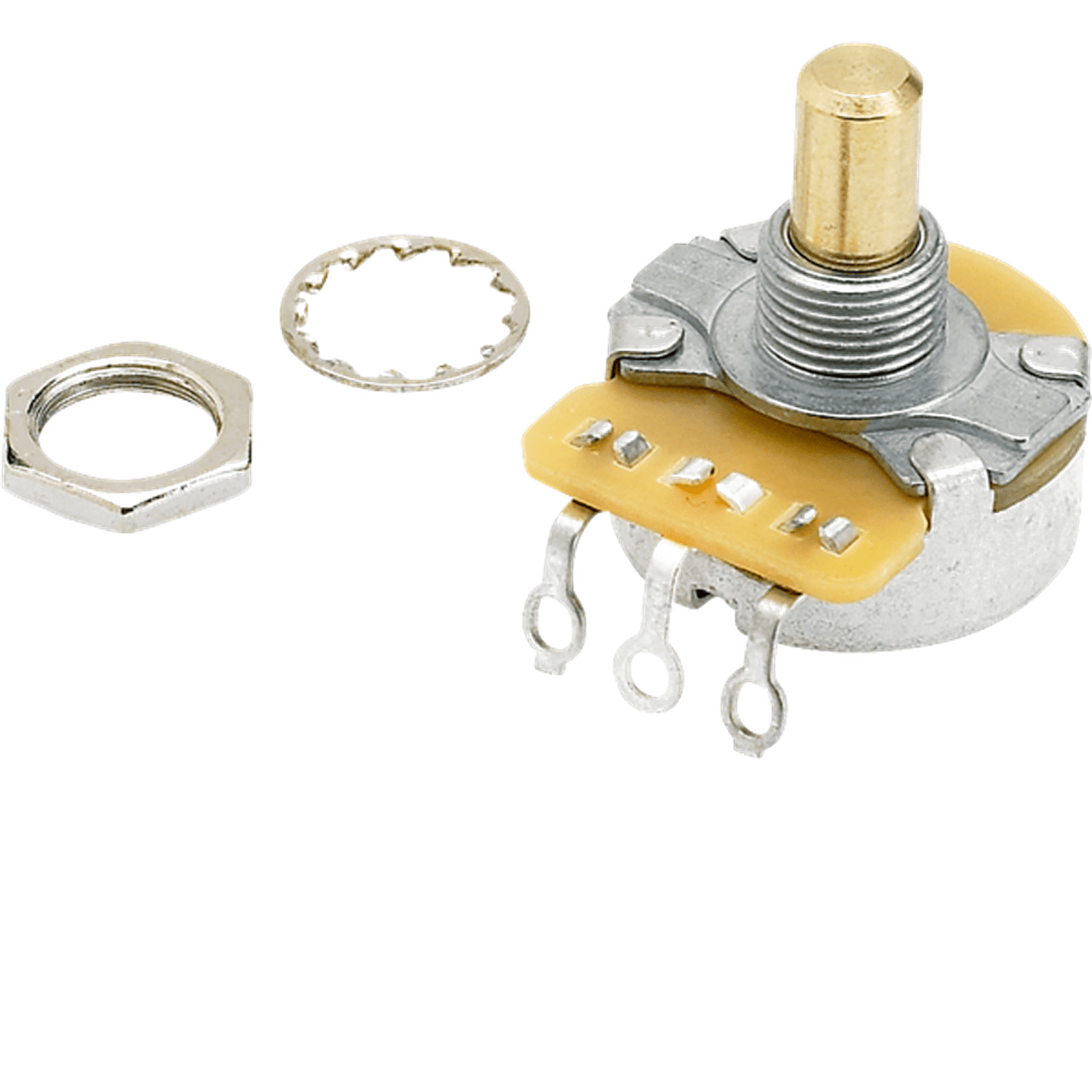 Fender Pure Vintage 250K Solid Shaft Potentiometer with Mounting Hardware from Joondalup Music Centre 