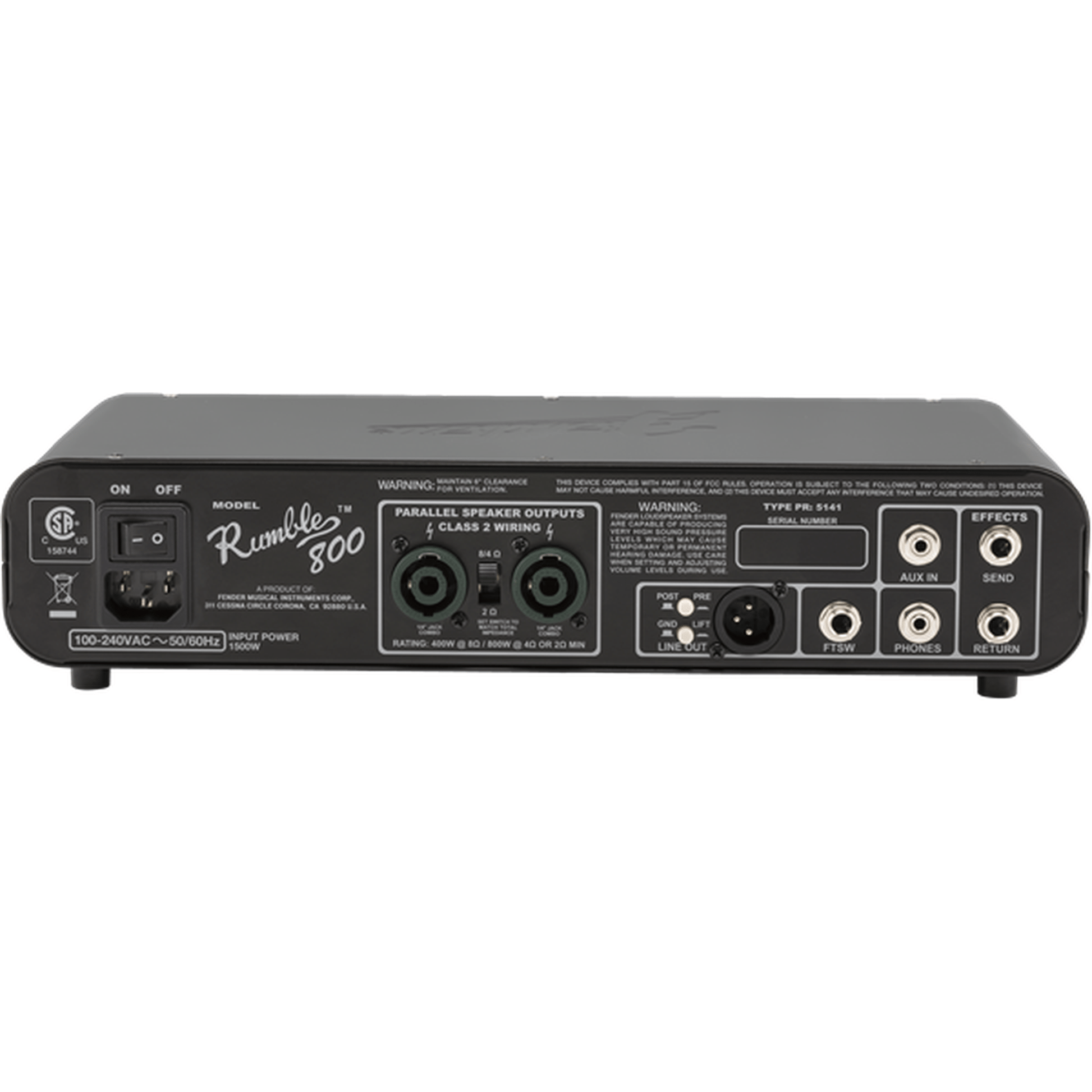 Fender Rumble 800 Bass Amplifier Head - 800W from Joondalup Music Centre 2