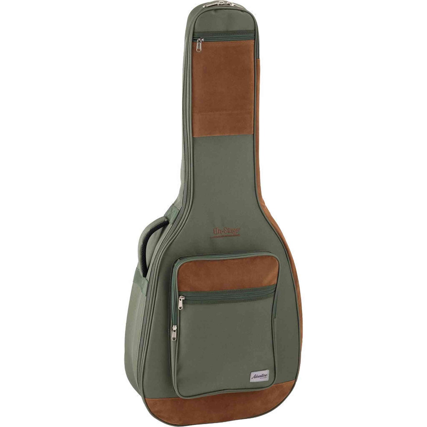 On Stage Adventure Series Acoustic Guitar Gig Bag - Green/Brown