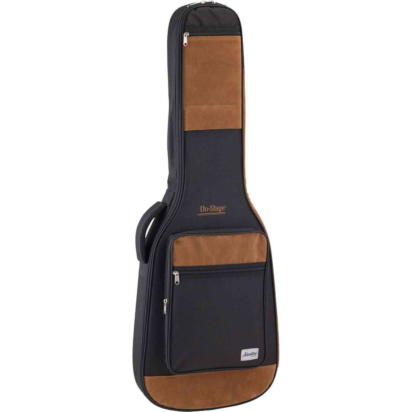 On Stage Adventure Series Electric Guitar Gig Bag - Black/Brown
