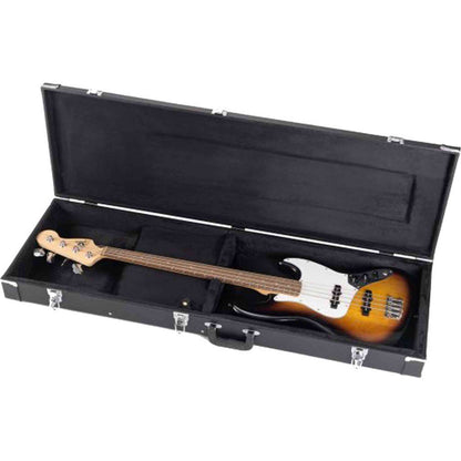 On Stage Hardshell Electric Bass Guitar Case - Black
