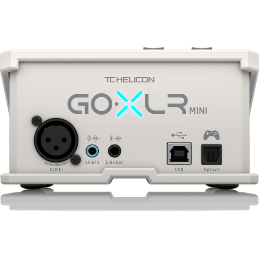 TC Helicon GoXLR Mini Online Broadcaster Mixer w/ USB Audio Interface - White back