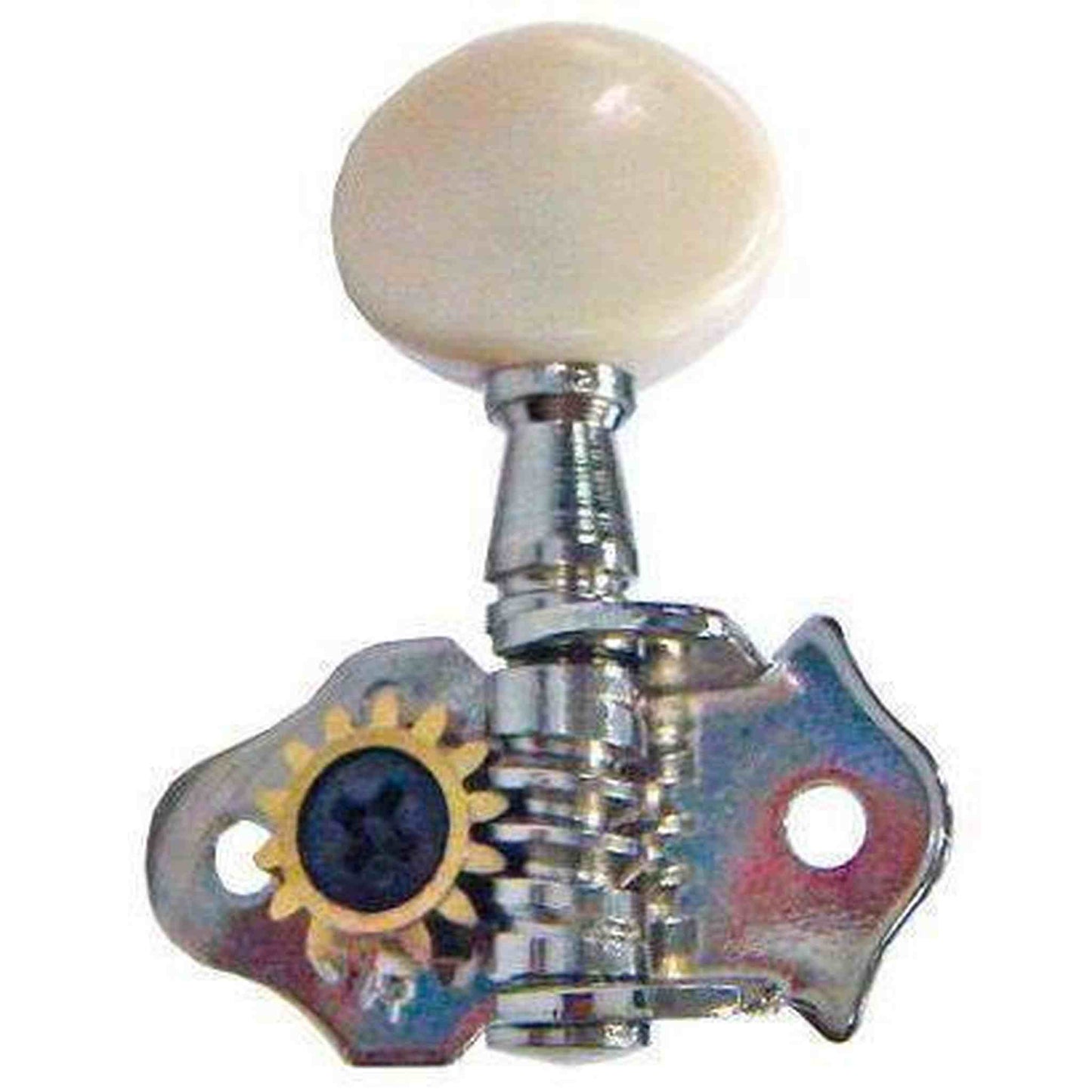 Grover Sta-Tite Open Gear Ukulele Machine Head - White Round Buttons