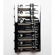 GT Bass Bridge with Brass Saddles in Chrome Finish (6-String)