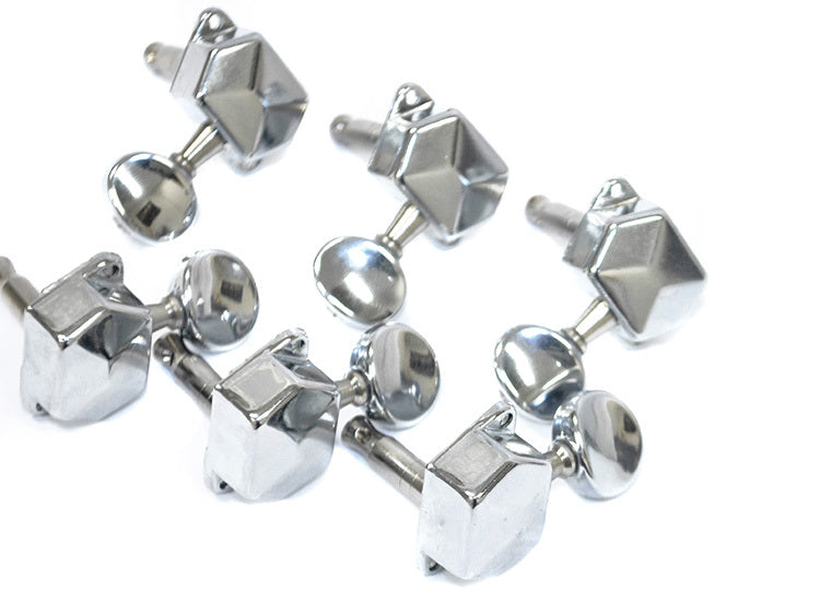 GT Electric Guitar Covered Tuning Machines in Chrome Finish (6-inline)