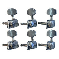 GT Left-Handed Covered Guitar Tuning Machines in Chrome Finish (6-inline)