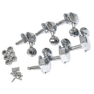 GT Electric Guitar Covered Tuning Machines in Chrome Finish (6-inline)