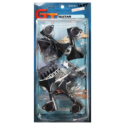 GT Left-Handed Electric Bass Guitar Sealed Tuning Machines in Chrome Finish (4-Inline)