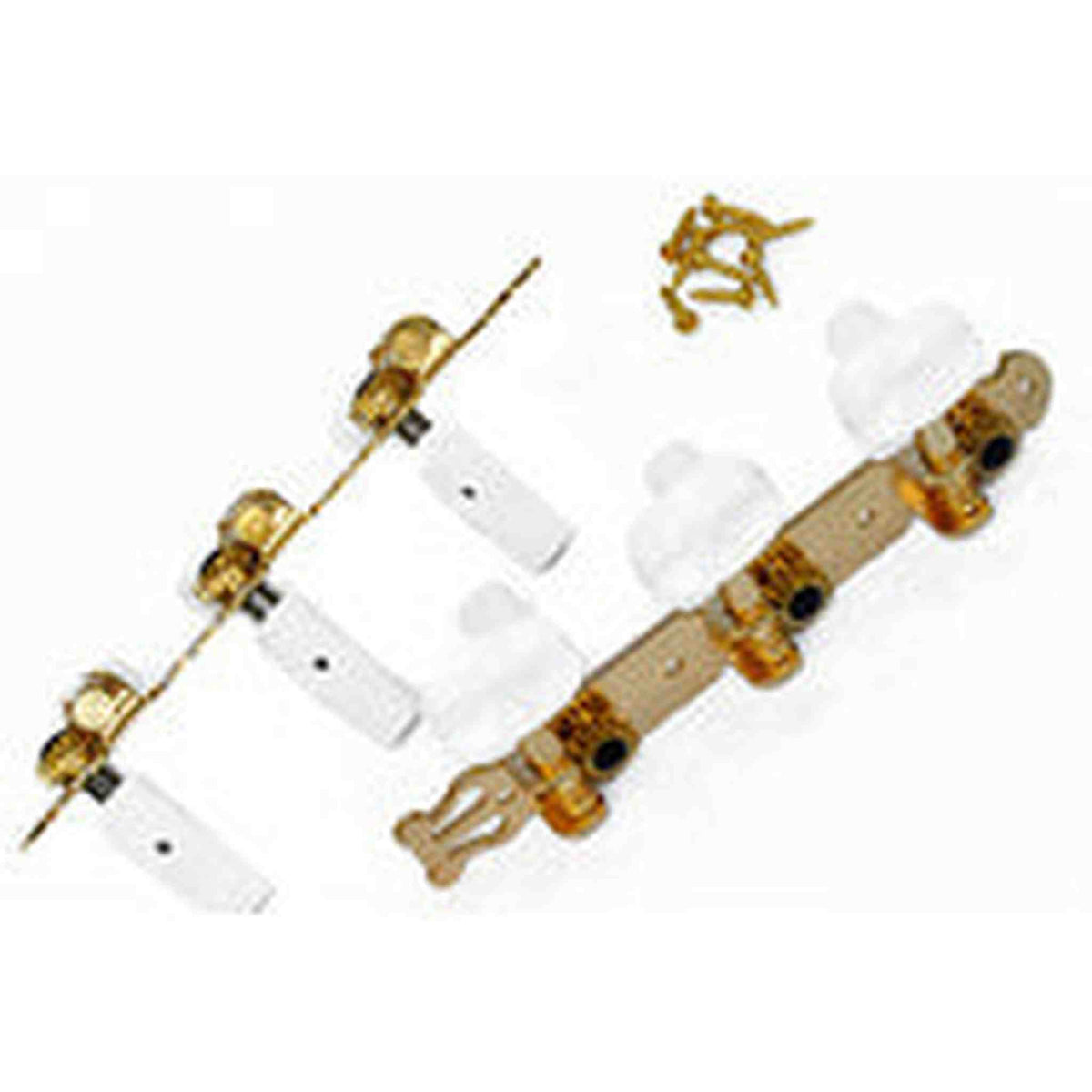 GT Classical Guitar Tuning Machines on Decorative Plate in Gold Finish (3+3)
