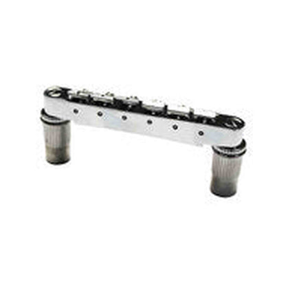 GT Vintage Style Tune-O-Matic Electric Guitar Bridge in Chrome Finish