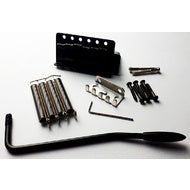 GT Vintage ST Style Complete 6-point Tremolo Bridge in Black Finish