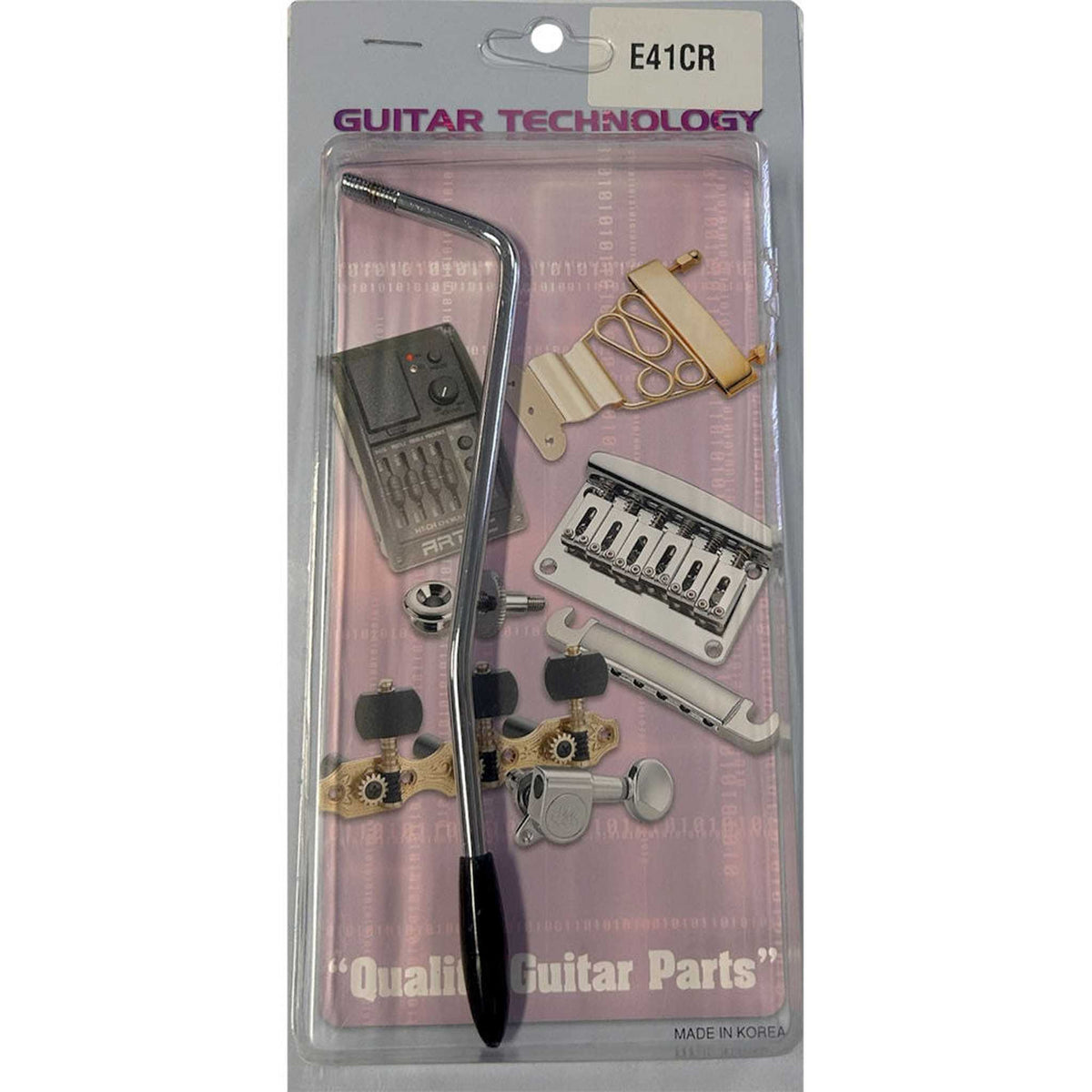 GT Tremolo Arm in Chrome Finish with Black Plastic Cap (Pk-1)