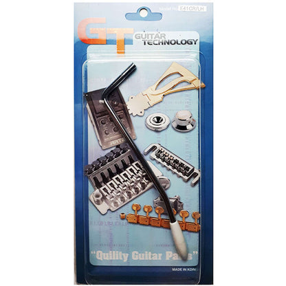GT Left-Handed Tremolo Arm in Chrome Finish with White Plastic Cap (Pk-1)