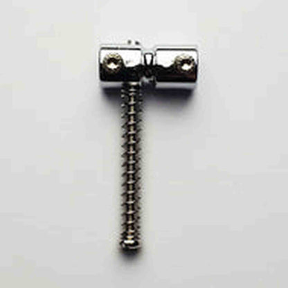 GT Electric Bass Bridge Saddle in Chrome Finish (Pk-4)
