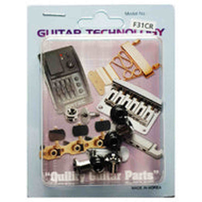 GT Electric Guitar String Retainer in Chrome Finish (Pk-6)