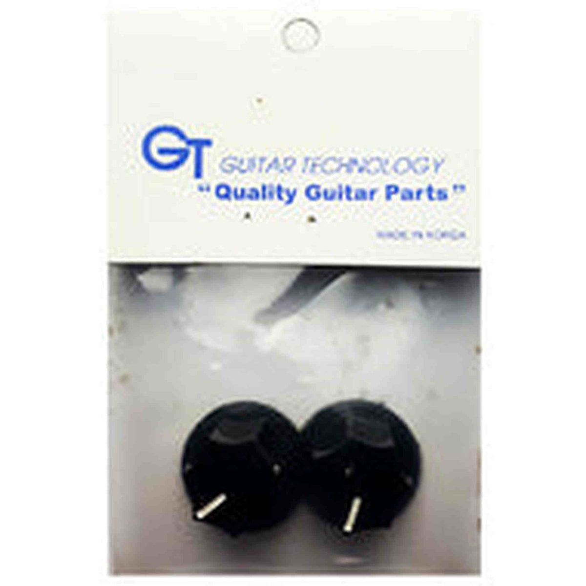 GT Large JB-Style Bass Control Knobs in Black (Pk-2)