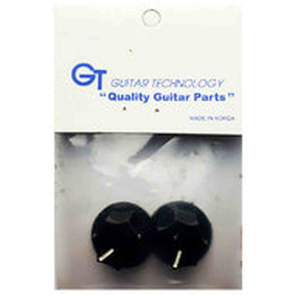 GT Large JB-Style Bass Control Knobs in Black (Pk-2)