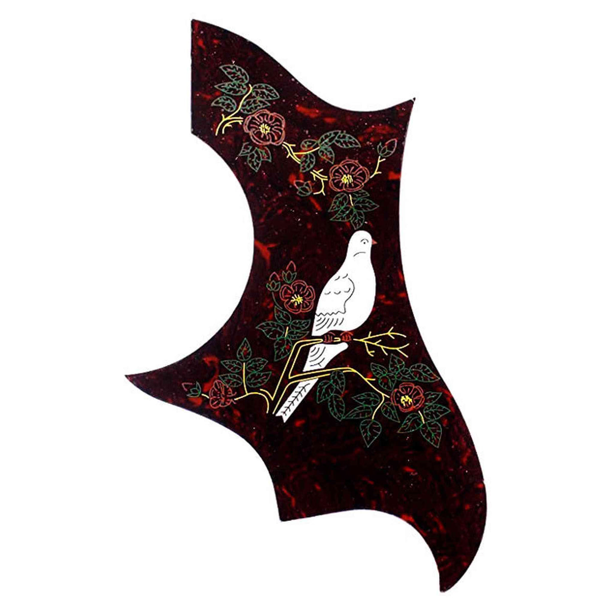 GT Acoustic Guitar Pickguard in Shell with Dove Design (Pk-1)