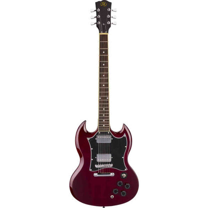 SX SG Style Electric Guitar Pack - Transparent Wine Red