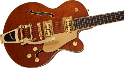 Gretsch Electromatic Limited Edition Flame Okoume Broadkaster Jr Centre Block Single-Cut w/ Bigsby - Roundup Orange from Joondalup Music Centre 4