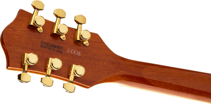 Gretsch Electromatic Limited Edition Flame Okoume Broadkaster Jr Centre Block Single-Cut w/ Bigsby - Roundup Orange from Joondalup Music Centre 6