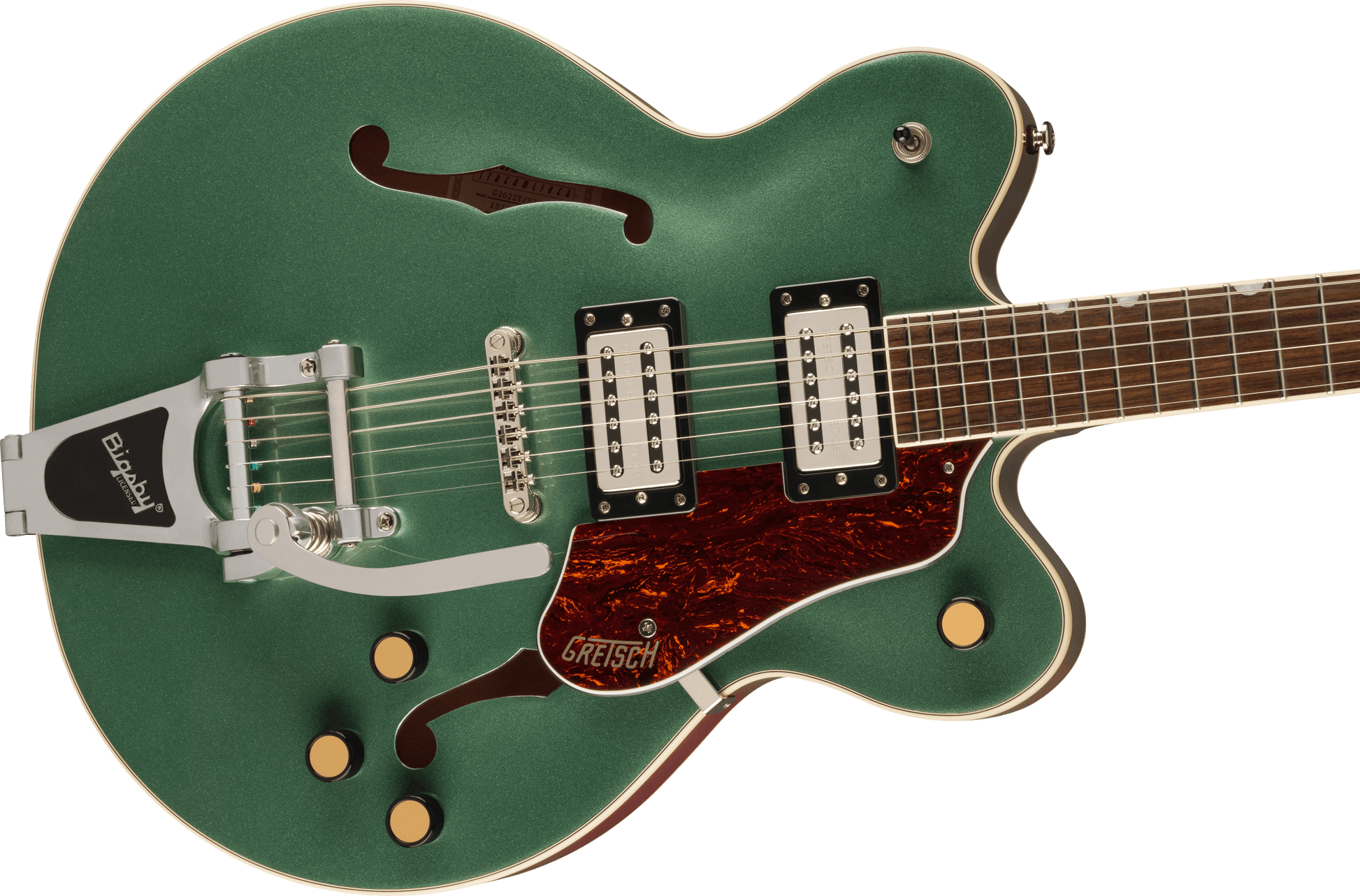 Gretsch G2622T Streamliner Center Block Double-Cut with Bigsby - Steel Olive from Joondalup Music Centre 4