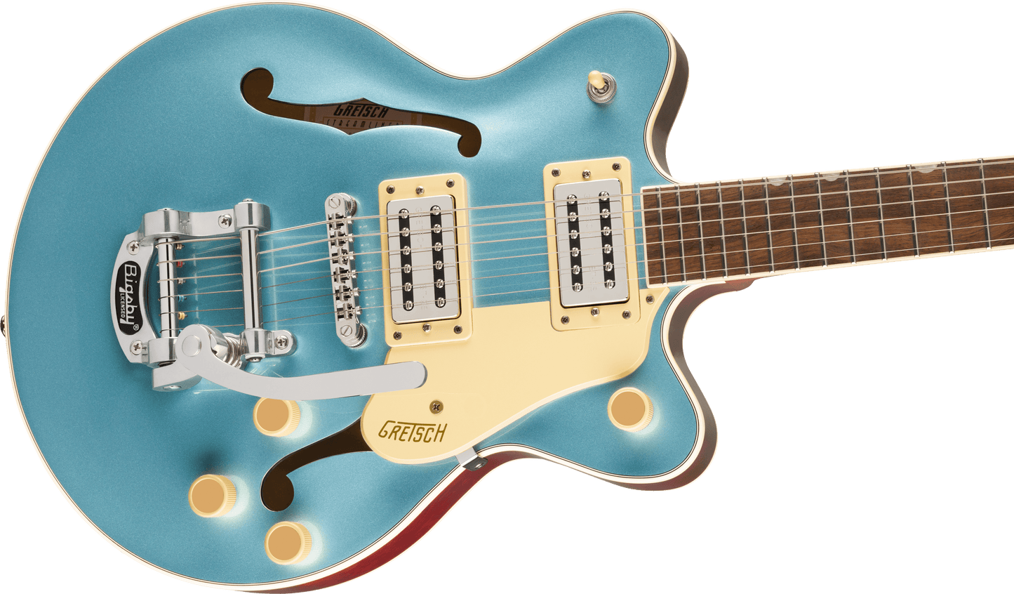 Gretsch G2655T Streamliner Center Block Jr Double-Cut with Bigsby Electric Guitar - Arctic Blue from Joondalup Music Centre 4