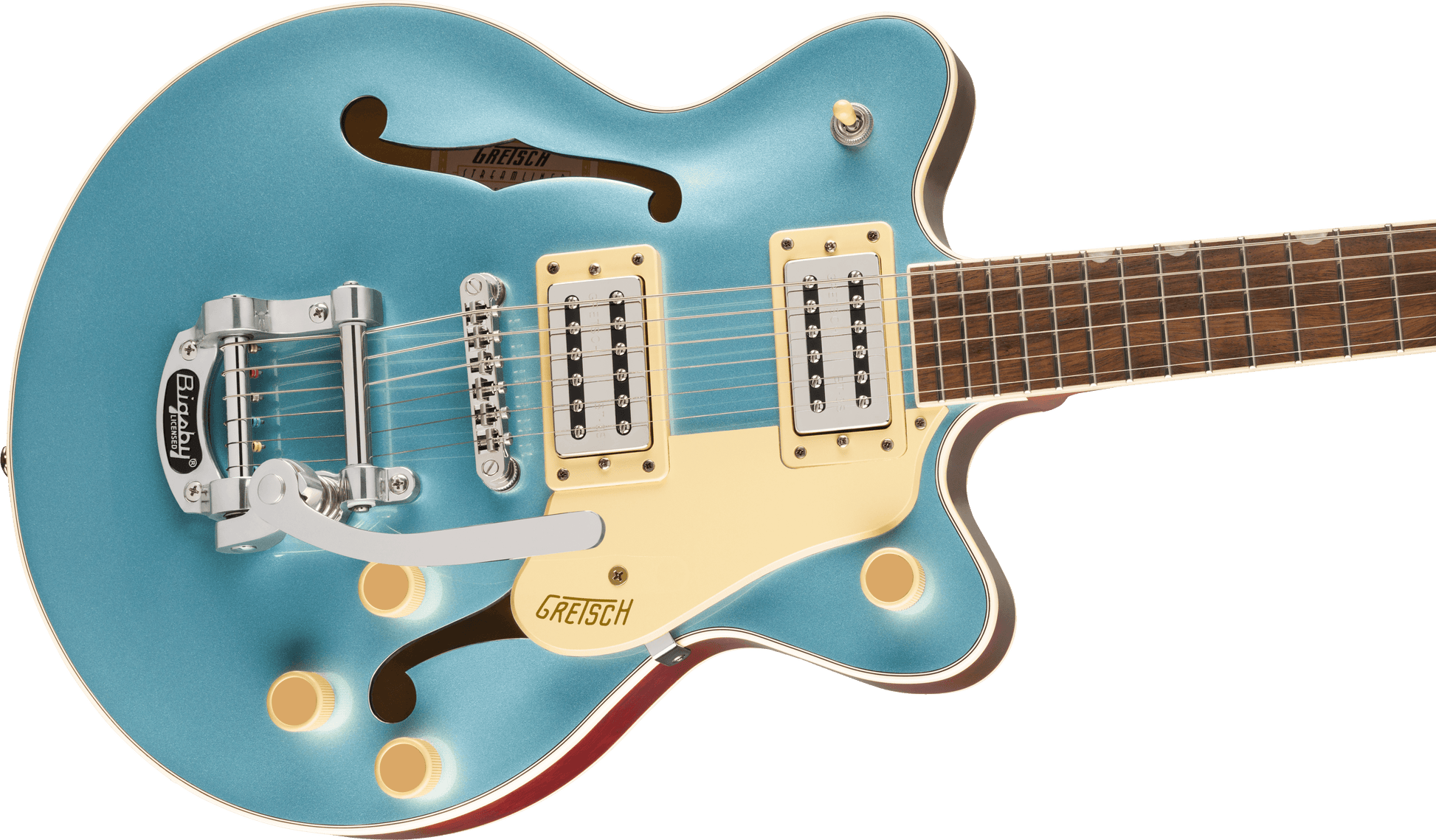 Gretsch G2655T Streamliner Center Block Jr Double-Cut with Bigsby Electric Guitar - Arctic Blue from Joondalup Music Centre 4