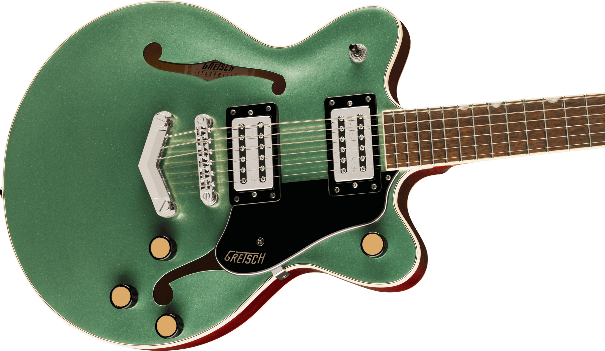 Gretsch G2655 Streamliner Center Block Jr Double-Cut - Steel Olive from Joondalup Music Centre 4