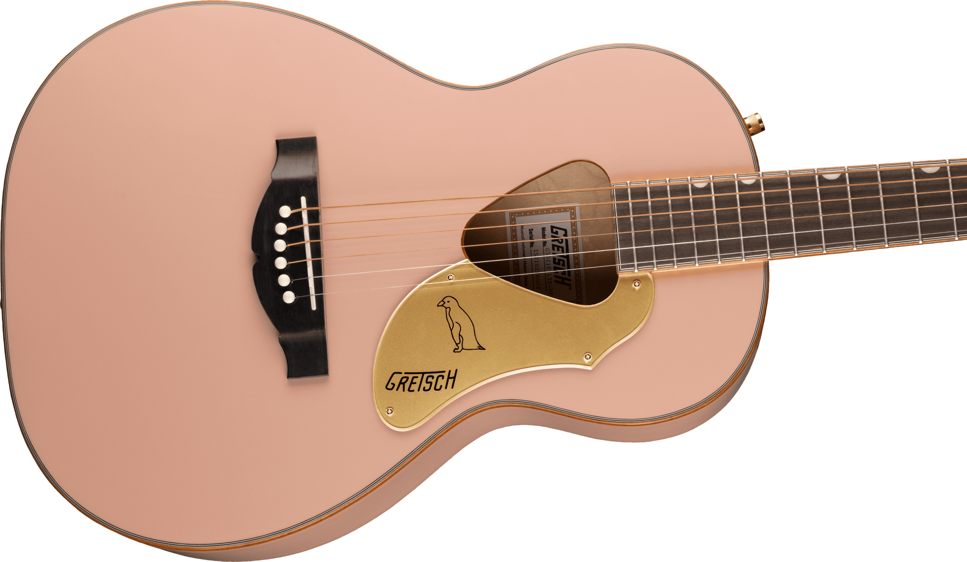 Gretsch G5021E Rancher Penguin Parlor Acoustic/Electric - Shell Pink 4