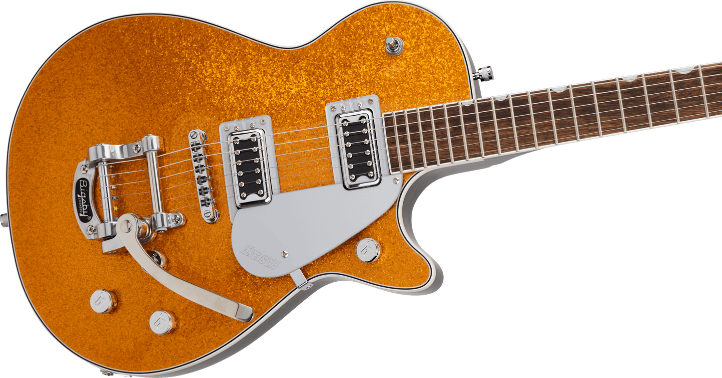 Gretsch G5230T Electromatic Sparkle Jet FT Single-Cut W/Bigsby - Gold Sparkle from Joondalup Music Centre 4