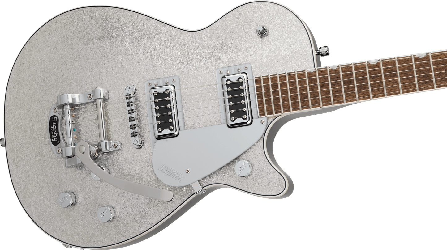 Gretsch G5230T Electromatic Sparkle Jet FT Single-Cut W/Bigsby - Silver Sparkle from Joondalup Music Centre 4