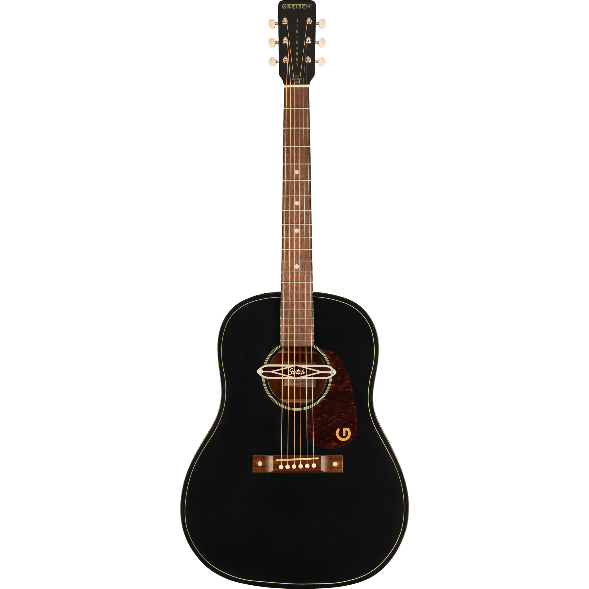 Gretsch Jim Dandy Deltoluxe Acoustic Guitar - Blacktop
