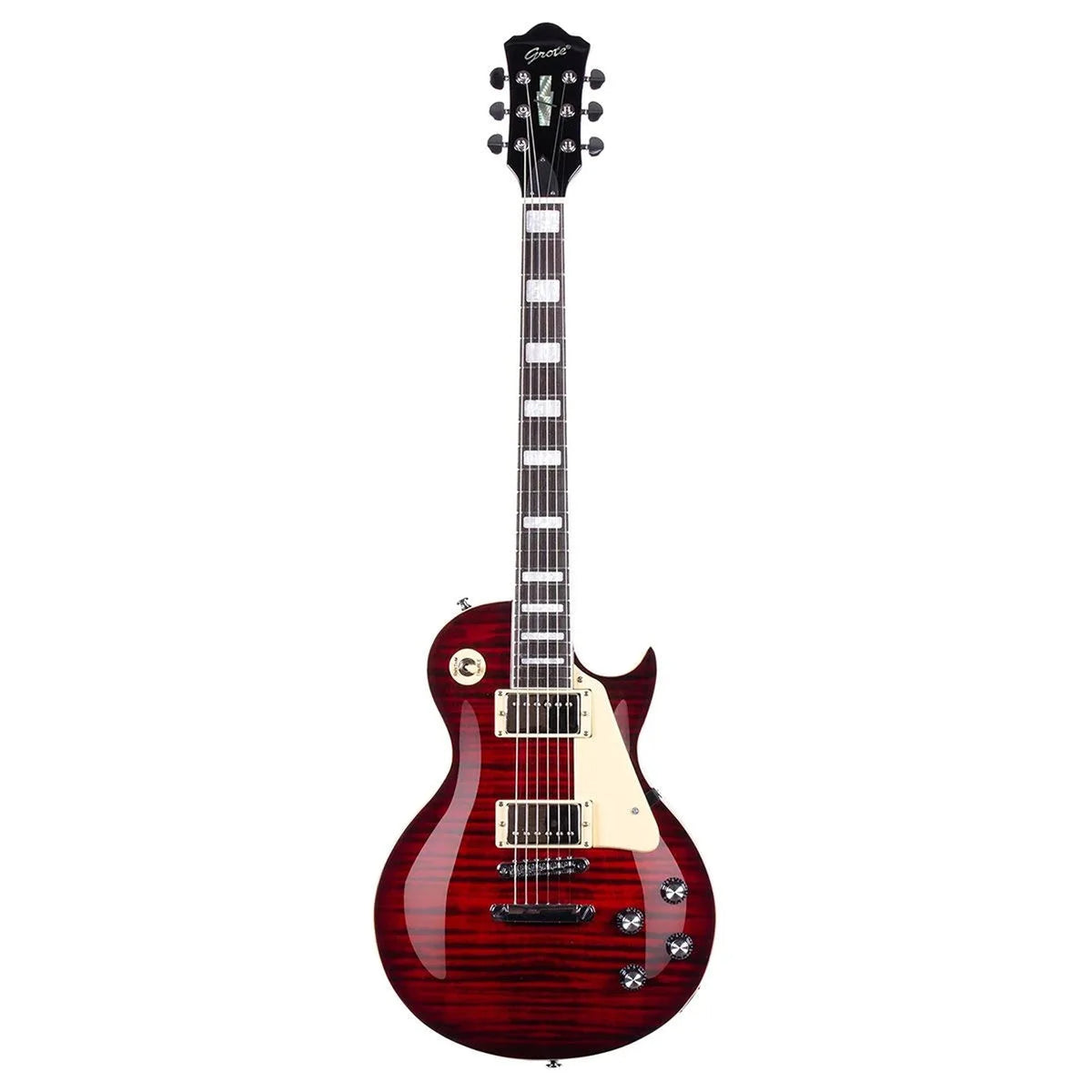 Grote GTLP-02 Electric Guitar - Flame Maple Red