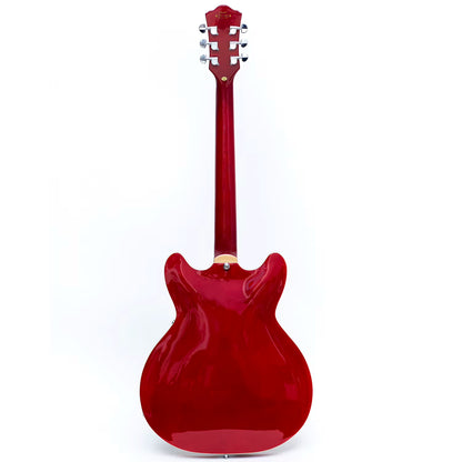 Grote 335-02 Semi-Hollow Body Electric Guitar - Flame Red