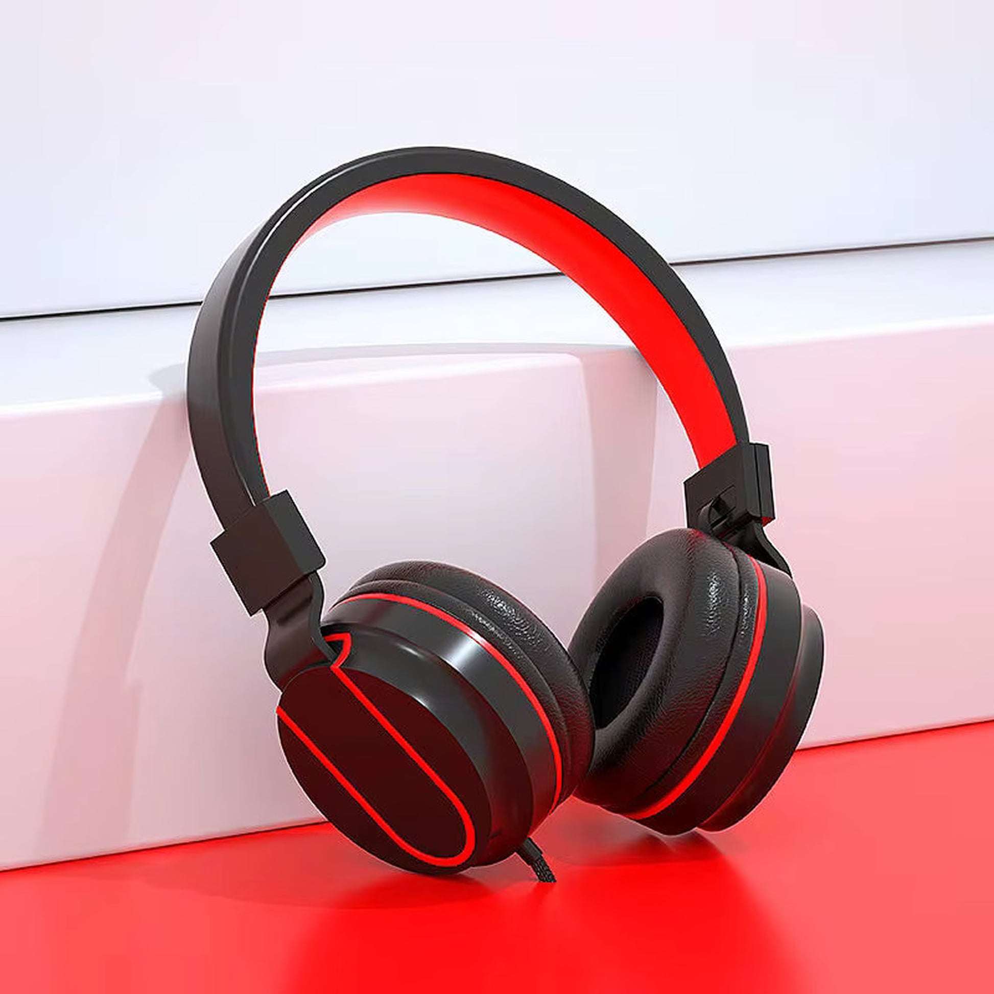 JMC Gaming Audio Headphones black and red