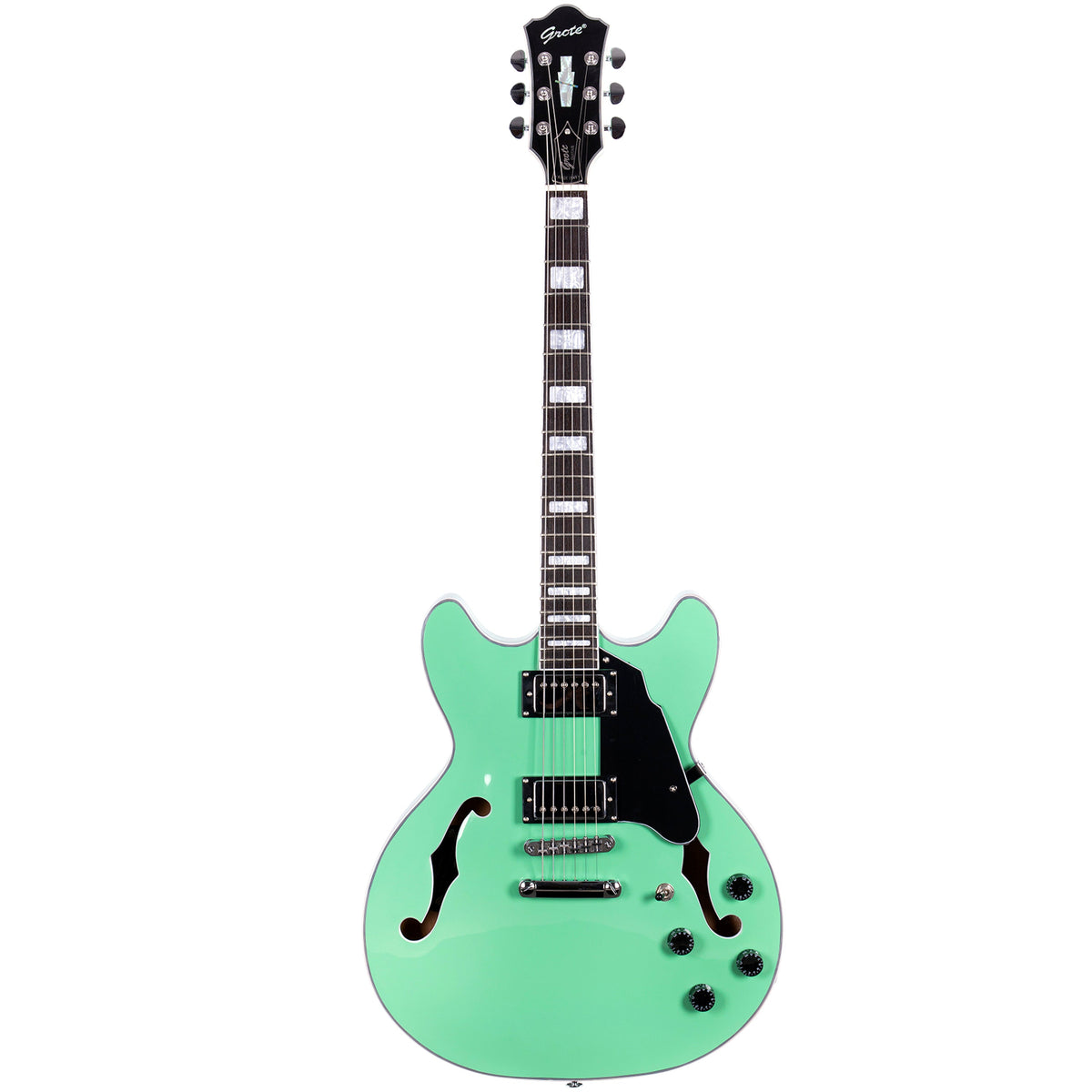 Grote 335-03 Semi-Hollow Body Electric Guitar - Surf Green
