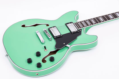 Grote 335-03 Semi-Hollow Body Electric Guitar - Surf Green