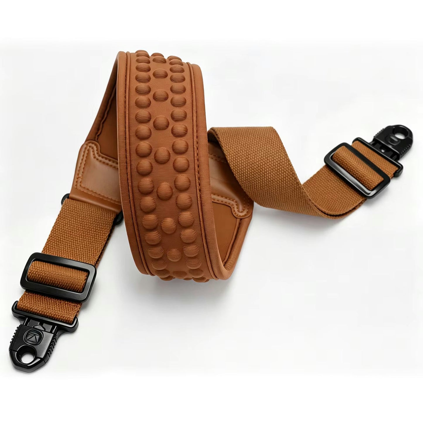 JMC Auto Lock Comfort Series Guitar Strap - Brown