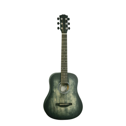 Winzz Traveller Mini Acoustic Guitar Pack - Black Fade