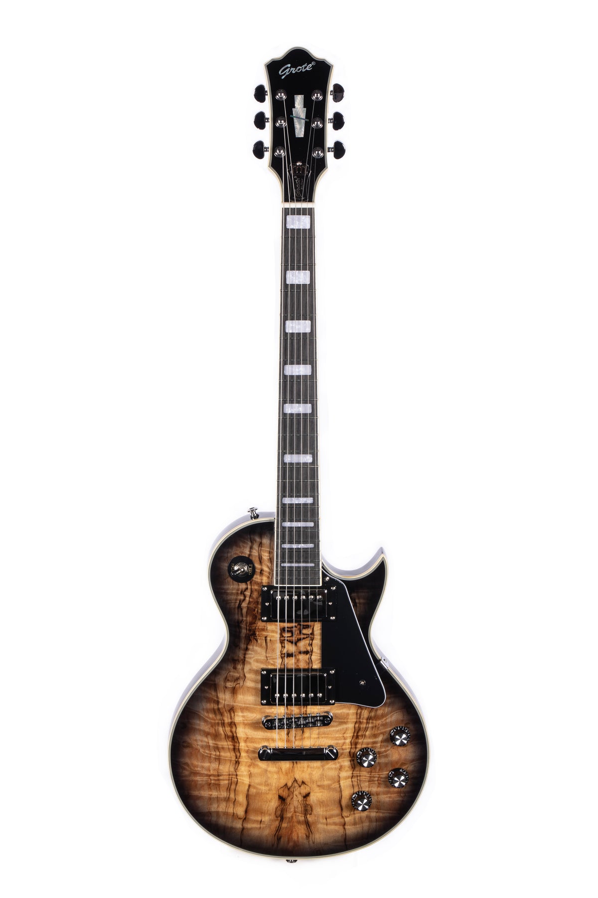 Grote GTLP-06 Electric Guitar - Spalted Maple Burst
