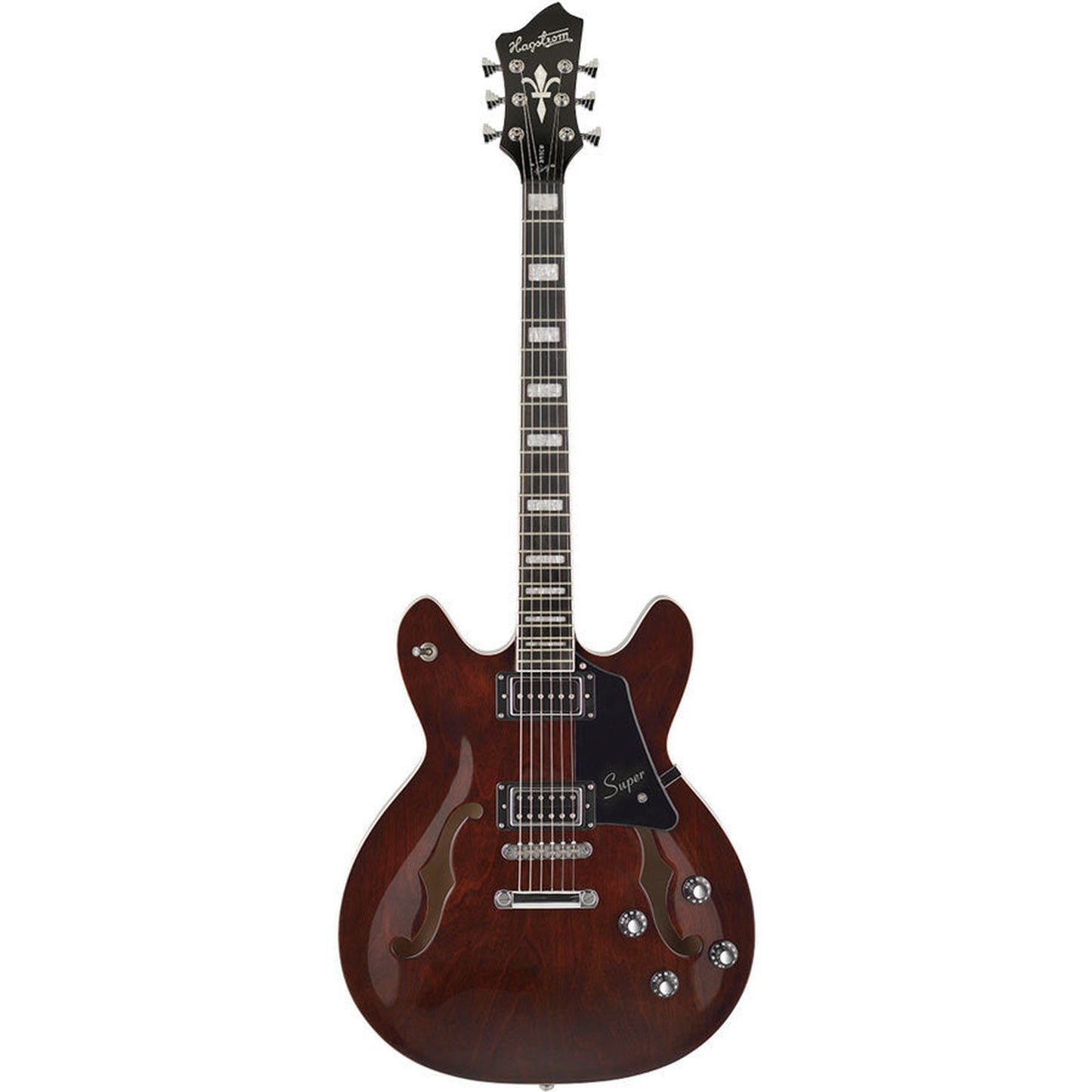 Hagstrom "Justin York" Super Viking Semi-Hollow Electric Guitar - Trans Brown - Joondalup Music Centre