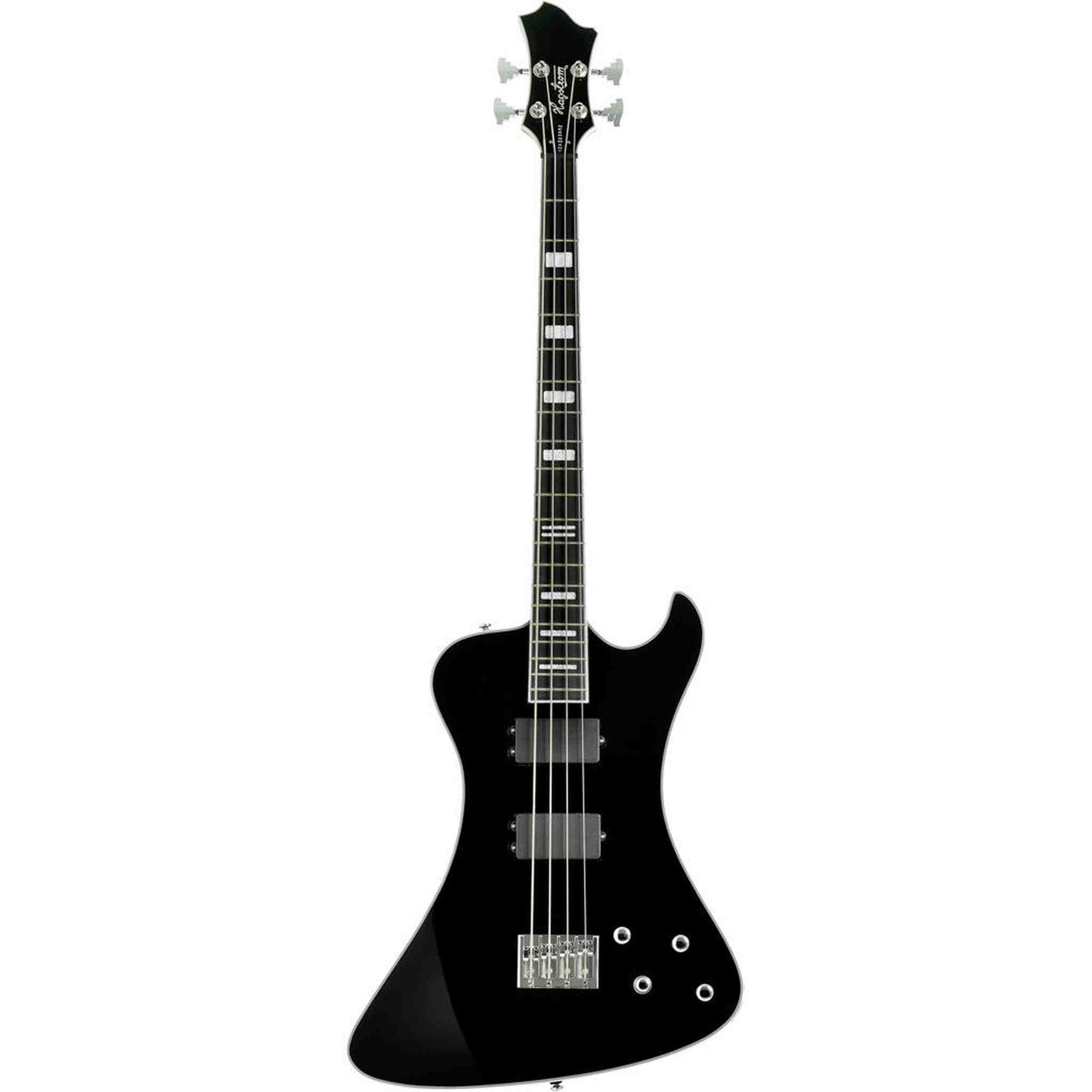 Hagstrom Nekromant-4 Bass Guitar - Black Gloss