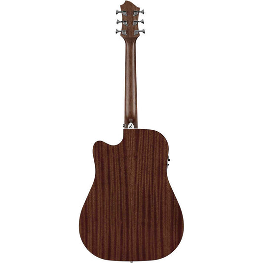 Hagstrom Siljan II Series Acoustic Guitar w/Cutaway - Tobacco Sunburst back
