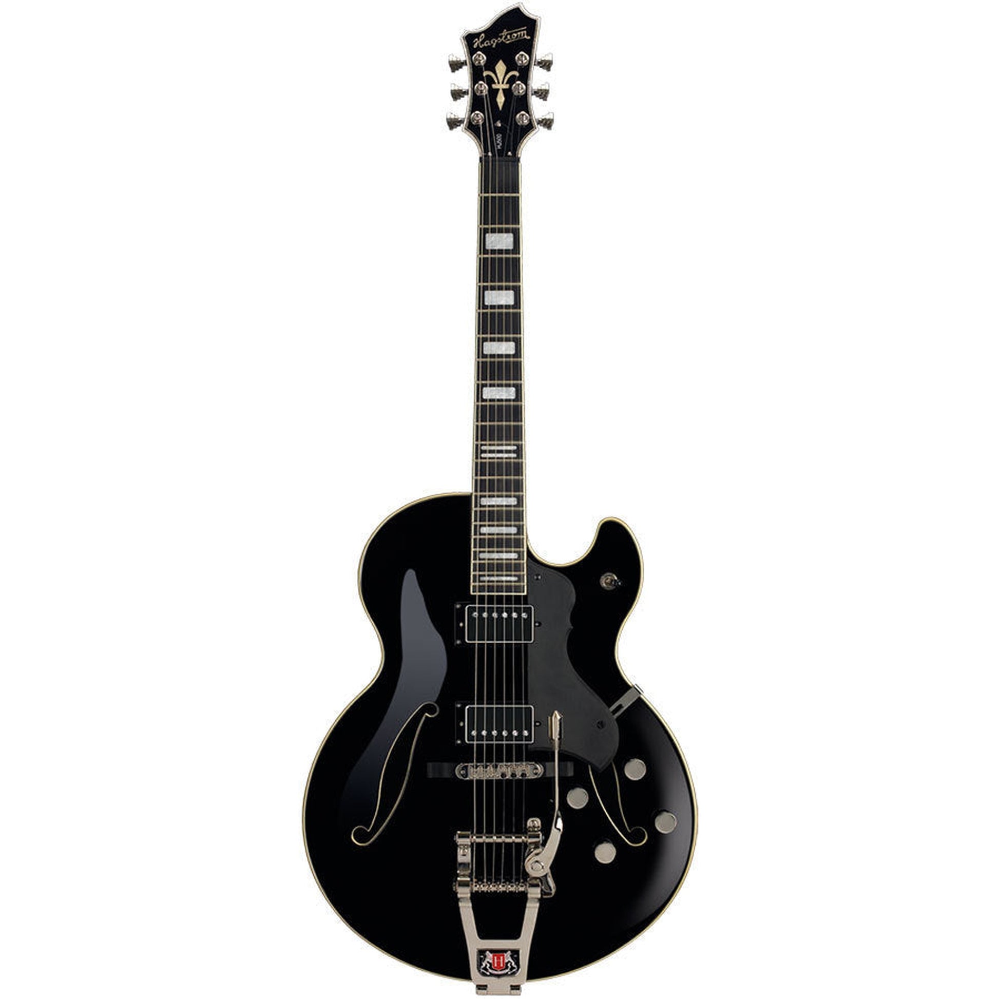 Hagstrom Tremar HJ500 Hollow Body Electric Guitar - Black Gloss - Joondalup Music Centre