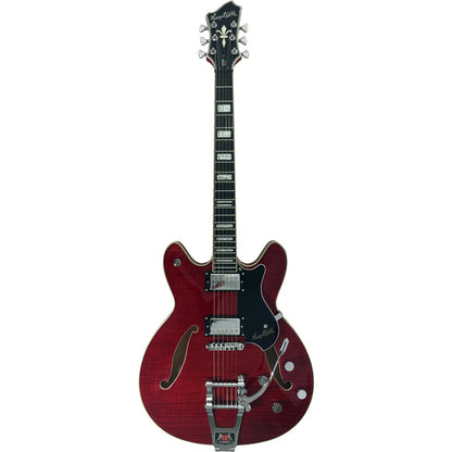 Hagstrom Tremar Viking Deluxe Semi-Hollow Electric Guitar - Wild Cherry Transparent - Joondalup Music Centre