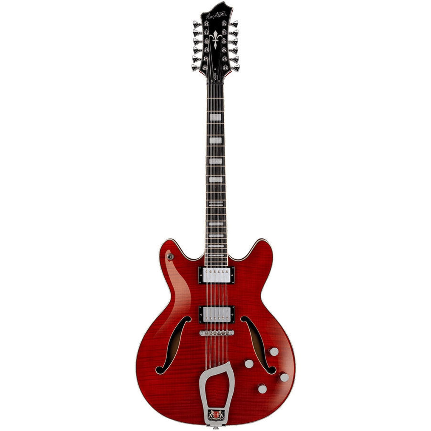 Hagstrom Viking Deluxe 12 String Semi-Hollow Guitar - Wild Cherry Transparent Gloss - Joondalup Music Centre